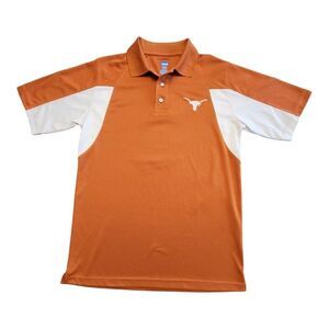 EUC NCAA by KA Inc. U of‎ TEXAS LONGHORNS POLY ATHLETIC SHIRT Mens Small BIG 12